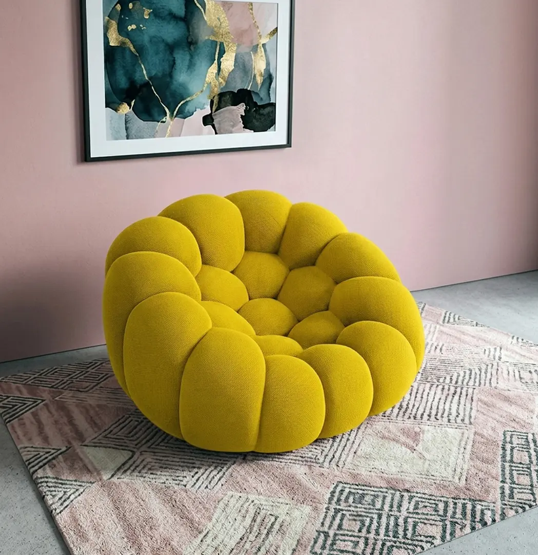 Бескаркасное кресло Synonym Puffa (Mustard)