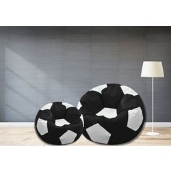 Fotoliu-minge Bean Bag Ares BM6079 XL (White/Black) Thumb