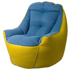 Fotoliu fara carcasa Bean Bag BigBoss BM5857 XL (Blue/Yellow) Thumb