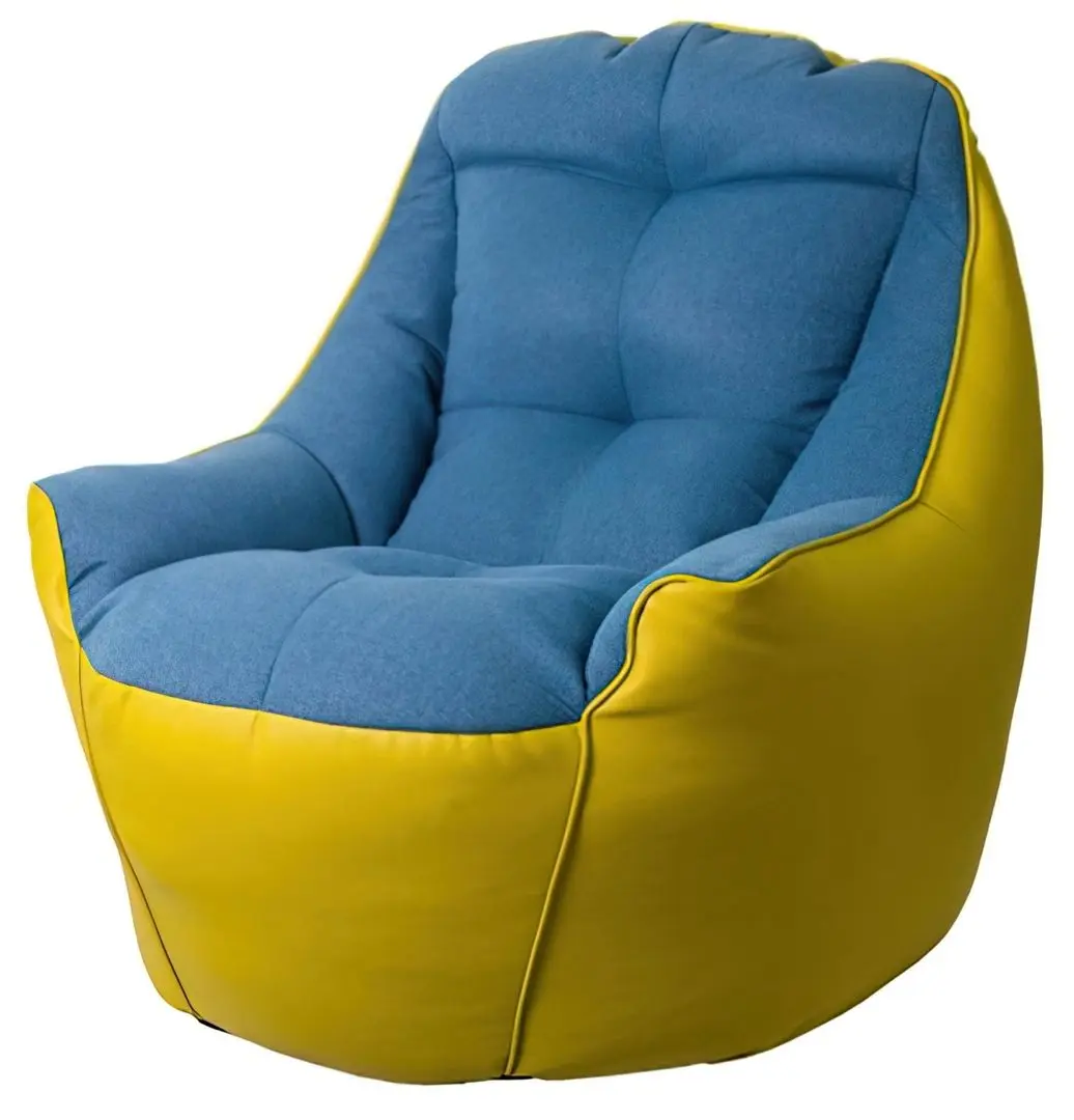 Fotoliu fara carcasa Bean Bag BigBoss BM5857 XL (Blue/Yellow)