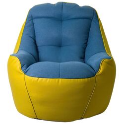 Fotoliu fara carcasa Bean Bag BigBoss BM5857 XL (Blue/Yellow) Thumb