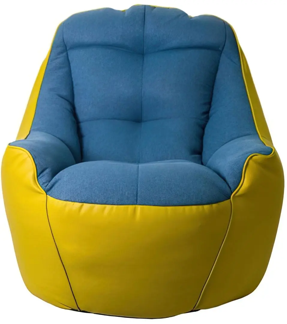 Fotoliu fara carcasa Bean Bag BigBoss BM5857 XL (Blue/Yellow)