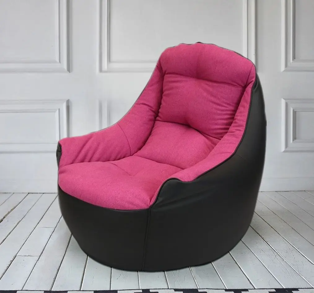 Fotoliu fara carcasa Bean Bag BigBoss BM5860 XL (Pink/Black)