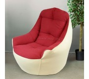 Бескаркасное кресло Bean Bag BigBoss BM5862 XL (Red/Cream)