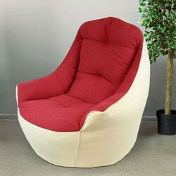 Fotoliu fara carcasa Bean Bag BigBoss BM5862 XL (Red/Cream)