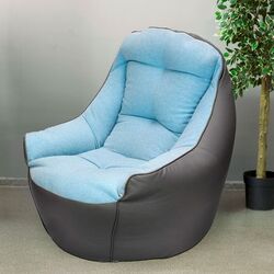 Fotoliu fara carcasa Bean Bag BigBoss BM5864 XL (Blue/Gray)