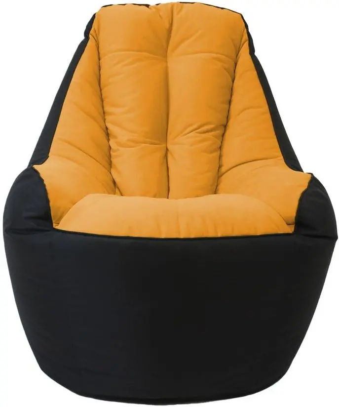Бескаркасное кресло Bean Bag BigBoss BM6165 XL (Black/Orange)