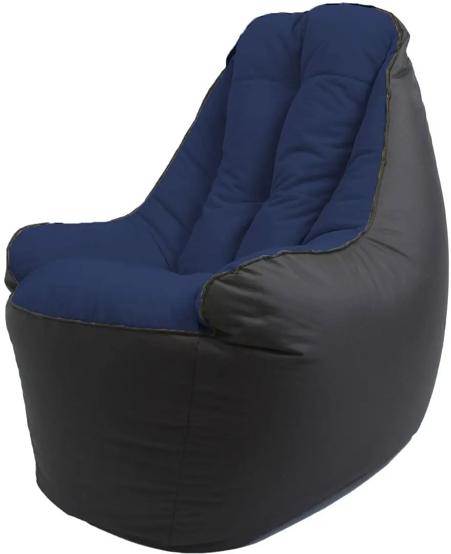 Fotoliu fara carcasa Bean Bag BigBoss BM6166 XL (Black/Dark Blue)