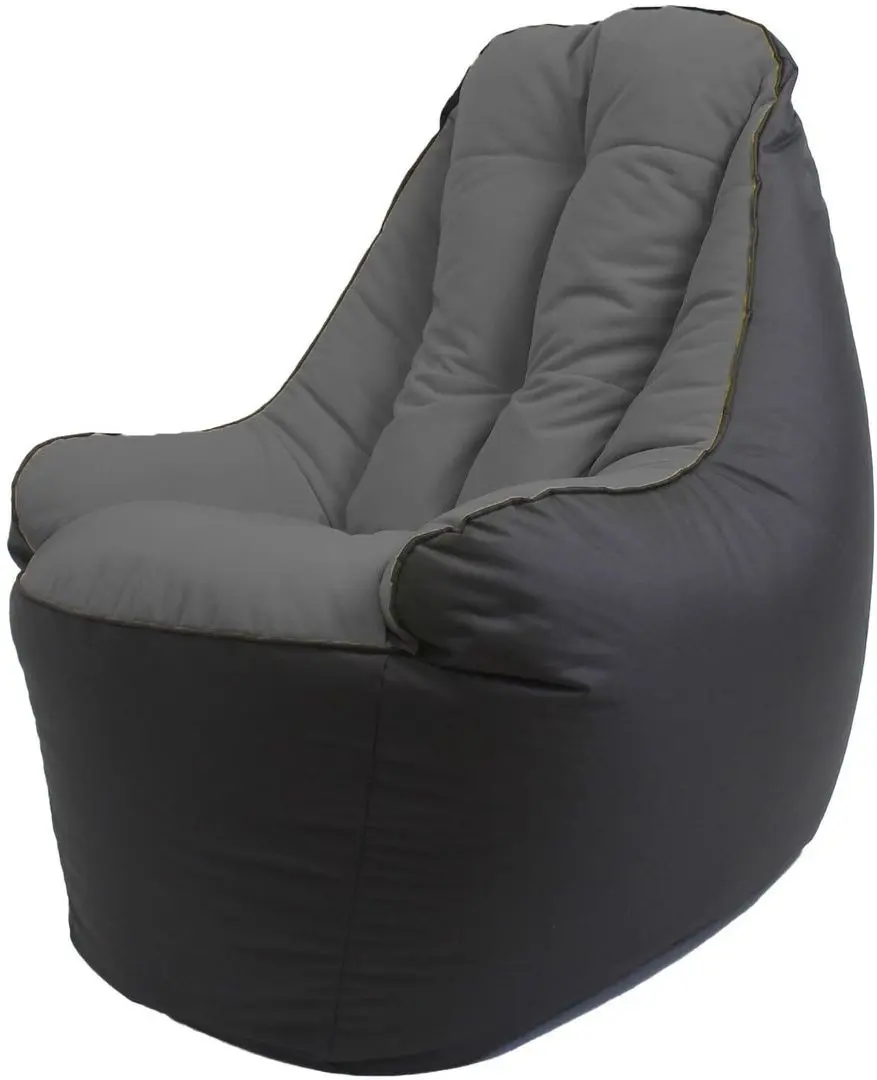 Бескаркасное кресло Bean Bag BigBoss BM6167 XL (Black/Dark Gray)
