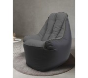 Бескаркасное кресло Bean Bag BigBoss BM6167 XL (Black/Dark Gray)