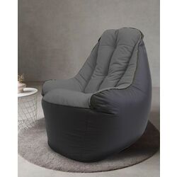Fotoliu fara carcasa Bean Bag BigBoss BM6167 XL (Black/Dark Gray)