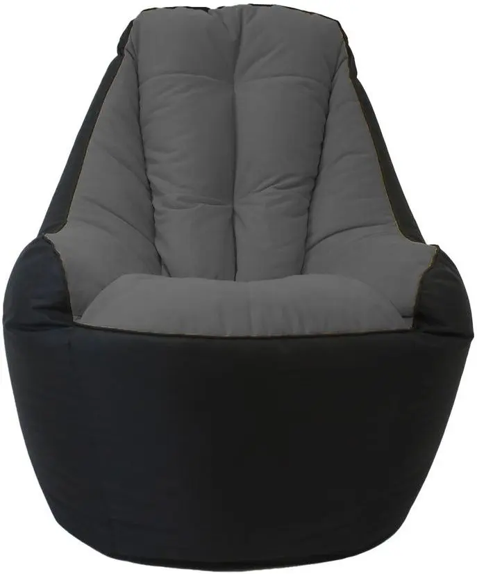 Бескаркасное кресло Bean Bag BigBoss BM6167 XL (Black/Dark Gray)