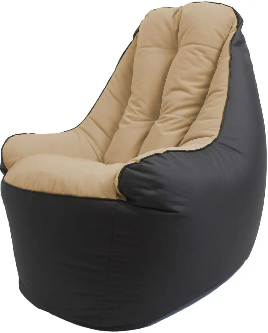 Fotoliu fara carcasa Bean Bag BigBoss BM6168 XL (Black/Beige)