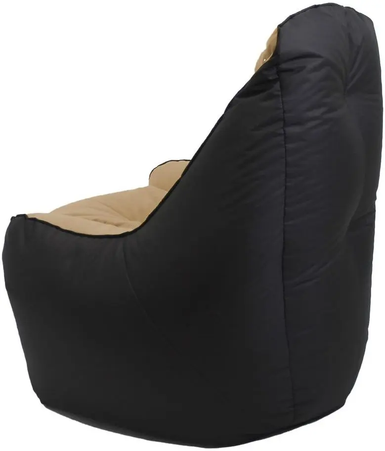 Fotoliu fara carcasa Bean Bag BigBoss BM6168 XL (Black/Beige)