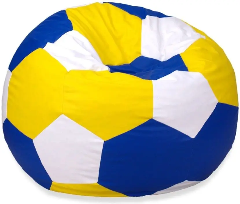 Fotoliu-sac Bean Bag Ares BM6040 XL (Blue/Yellow/White)