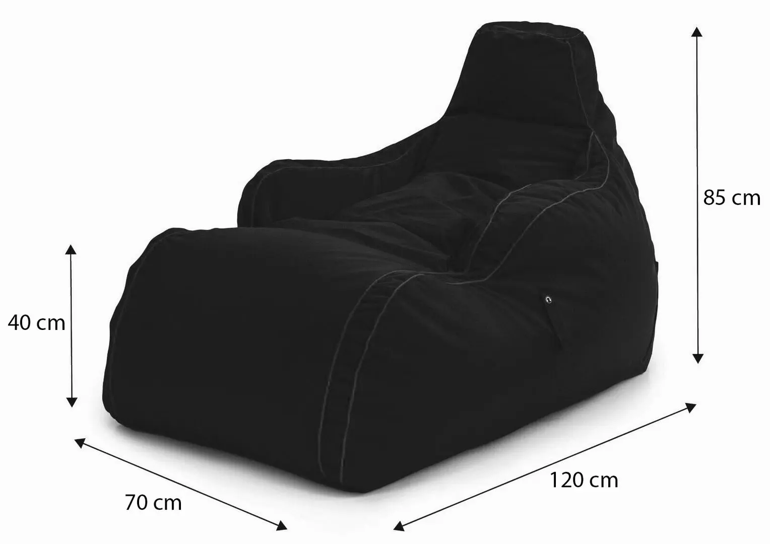 Кресло-мешок Bean Bag GigaByte BM5823 XXL (Black/Blue)