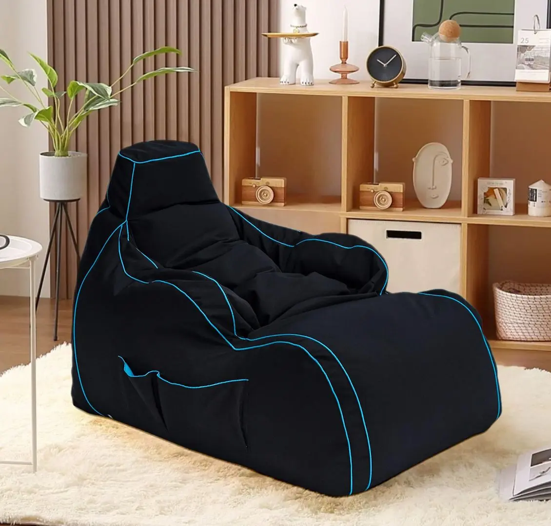 Кресло-мешок Bean Bag GigaByte BM5824 XXL (Black/Light Blue)