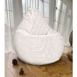 Fotoliu-sac Bean Bag Maserrati Romb BM6120 L (White)