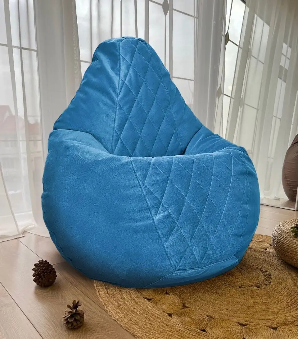 Кресло-мешок Bean Bag Maserrati Romb BM6129 L (Blue Light)