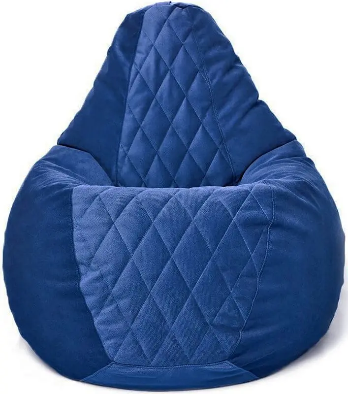 Fotoliu-sac Bean Bag Maserrati Romb BM6133 L (Blue)