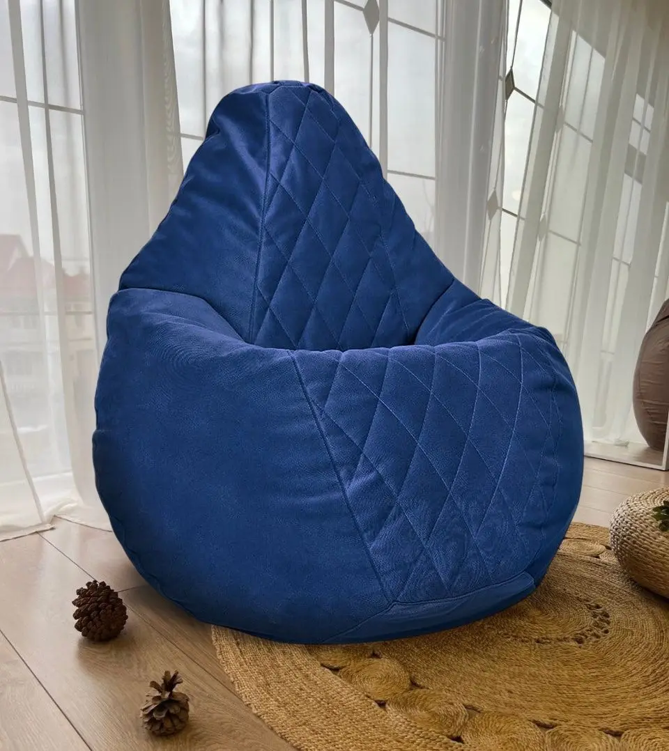 Fotoliu-sac Bean Bag Maserrati Romb BM6133 L (Blue)