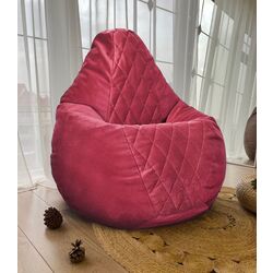Fotoliu-sac Bean Bag Maserrati Romb BM6136 XL (Burgundy)