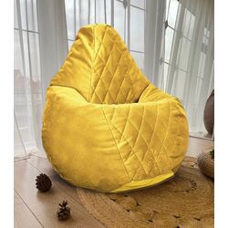 Fotoliu-sac Bean Bag Maserrati Romb BM6152 XXL (Yellow)