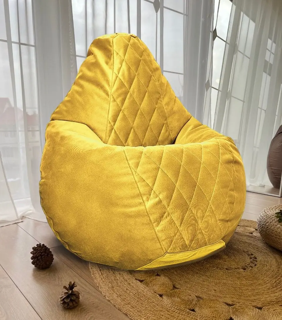 Fotoliu-sac Bean Bag Maserrati Romb BM6152 XXL (Yellow)