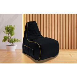 Fotoliu-sac Bean Bag MegaByte 600D BM0473 L (Black/Yellow)