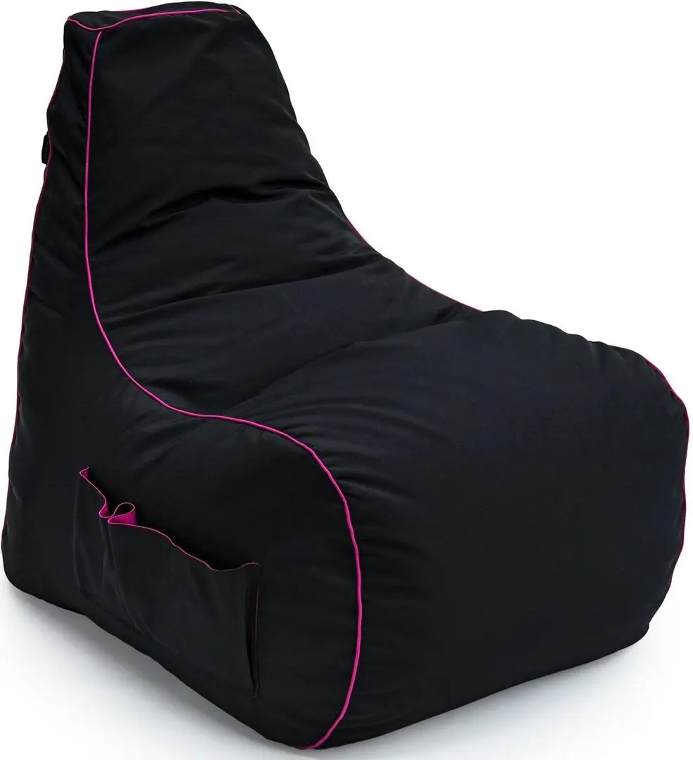 Fotoliu-sac Bean Bag MegaByte 600D BM5812 L (Black/Pink)