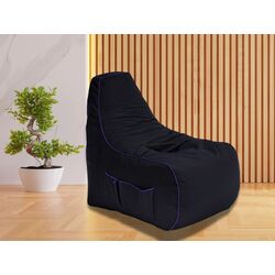 Fotoliu-sac Bean Bag MegaByte 600D BM5816 L (Black/Blue)