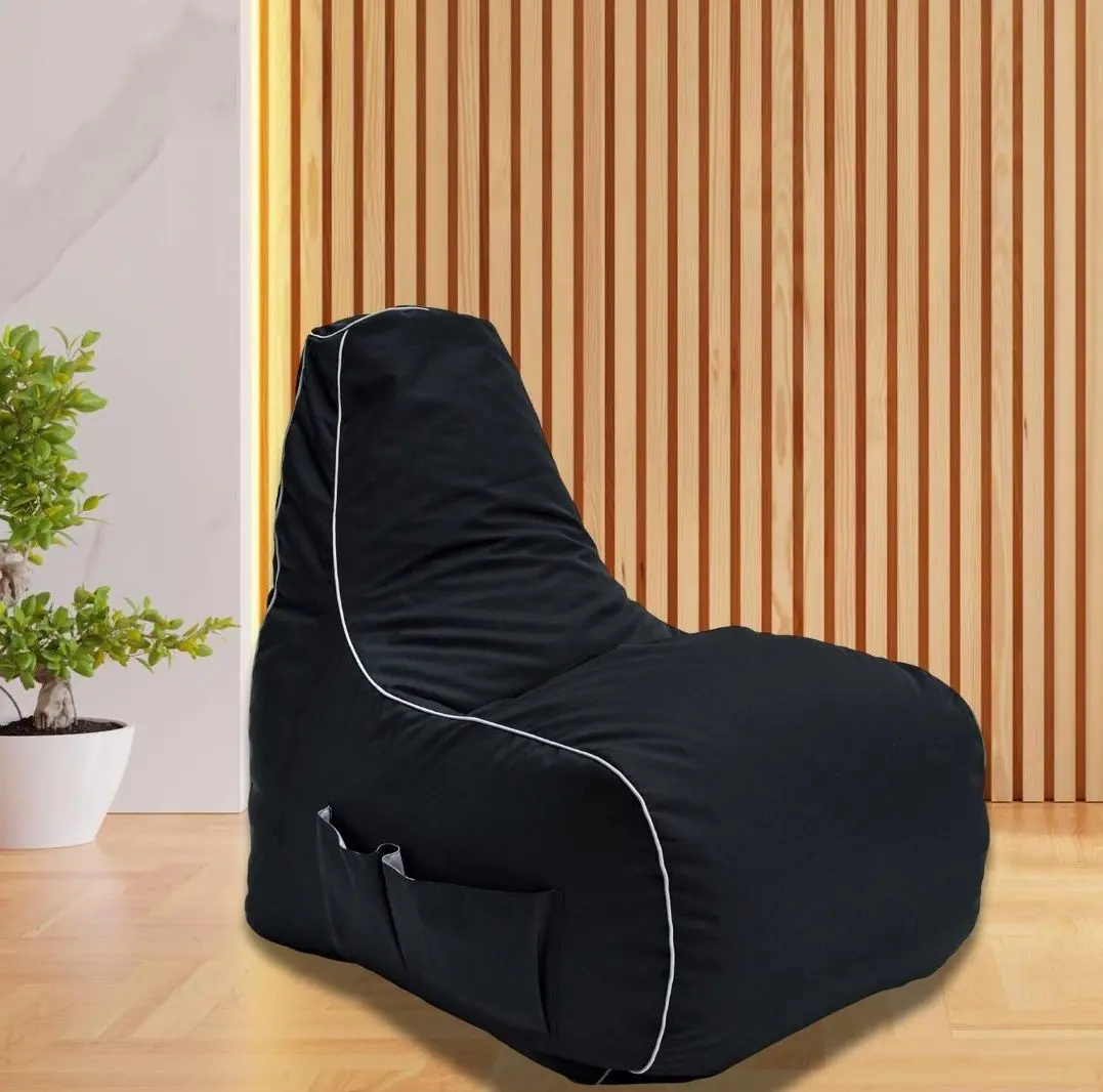 Fotoliu-sac Bean Bag MegaByte 600D BM5817 L (Black/White)