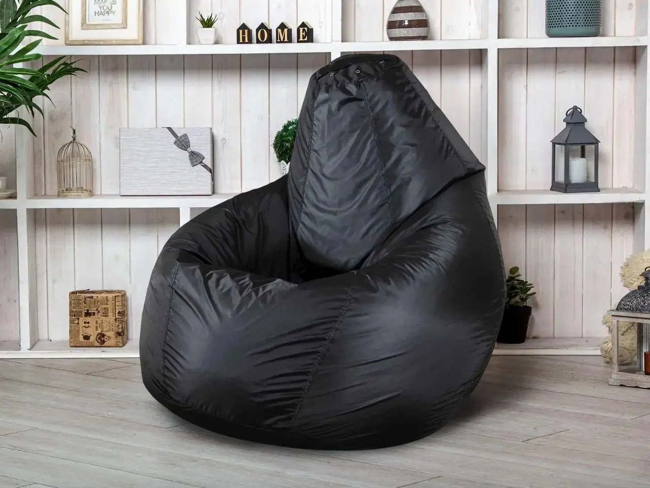 Fotoliu-sac Bean Bag Pear 300D BM6056 XL (Black)