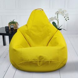 Fotoliu-sac Bean Bag Pear 600D BM5945 XXL (Yellow)