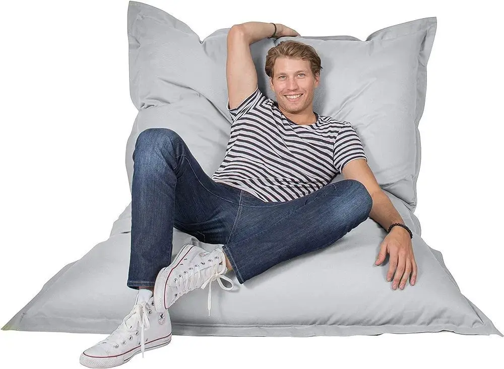 Fotoliu-sac Bean Bag Pillow 600D BM6183 XXL (Light Grey)