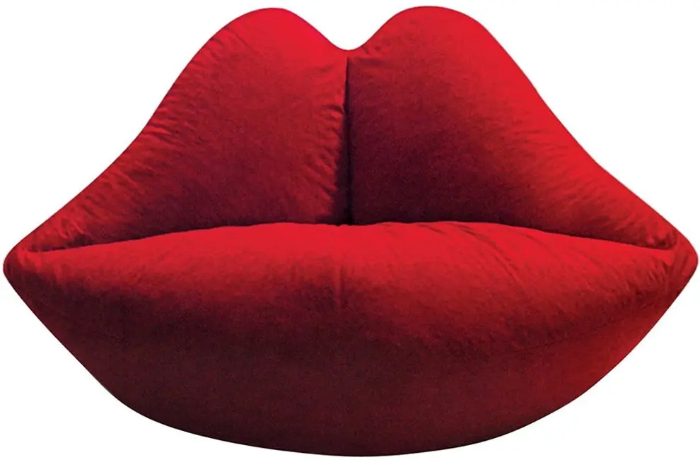Fotoliu-sac Bean Bag Standart Lips BM0438 L (Red)