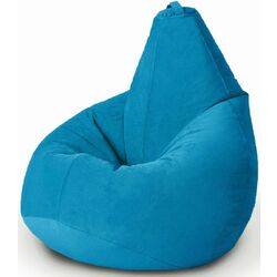 Fotoliu-sac Bean Bag Standart Pear BM6061 XXL cu husa dubla (Light Blue) Thumb