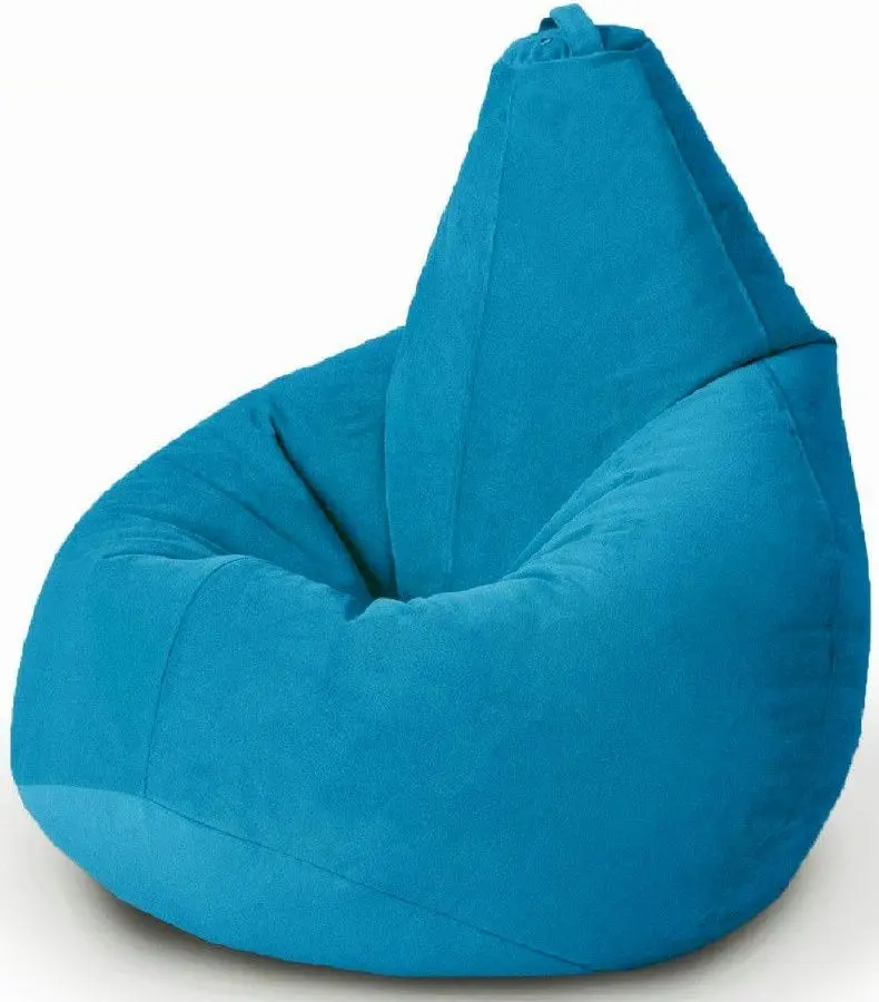 Fotoliu-sac Bean Bag Standart Pear BM6061 XXL cu husa dubla (Light Blue)