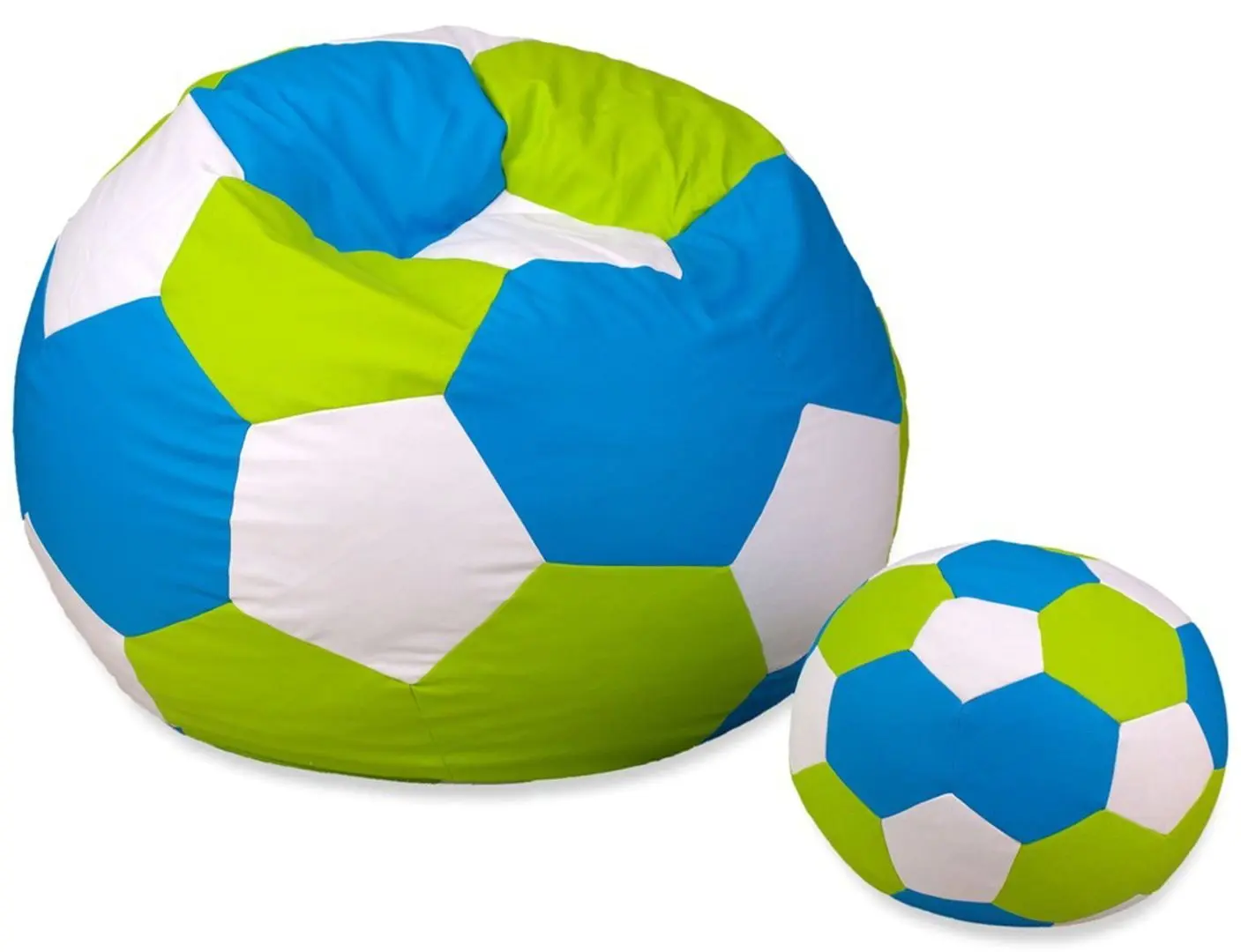 Fotoliu-minge Bean Bag Ares BM0428 XXL (Green/White/Blue)