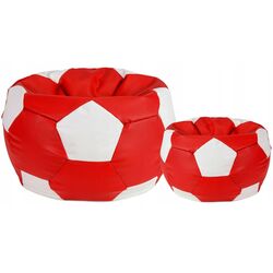 Fotoliu-minge Bean Bag Ares BM0448 XXL (Red/White) Thumb