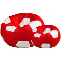 Fotoliu-minge Bean Bag Ares BM0448 XXL (Red/White) Thumb