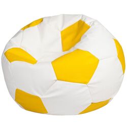 Fotoliu-minge Bean Bag Ares BM0481 XL (White/Yellow) Thumb