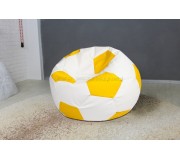 Кресло-мяч Bean Bag Ares BM0481 XL (White/Yellow)