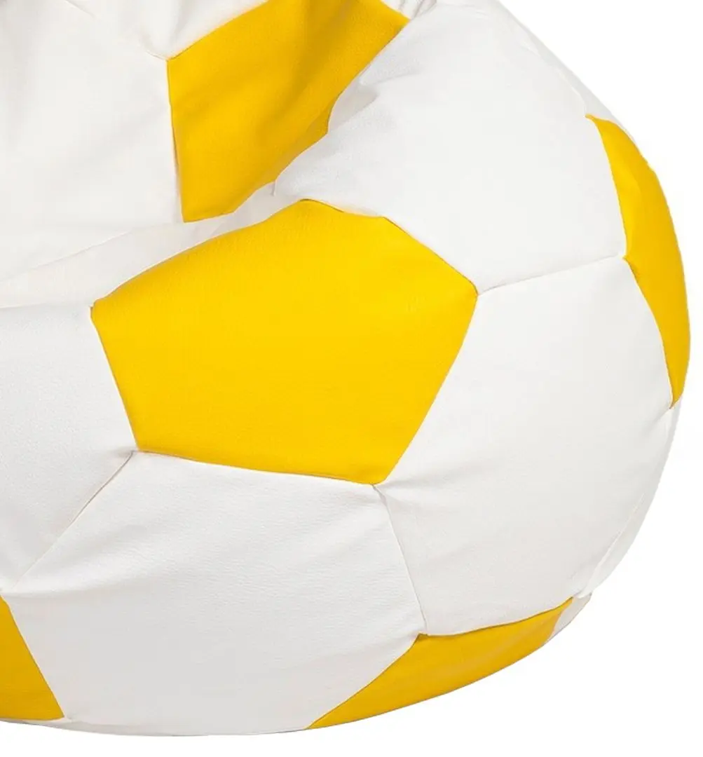Fotoliu-minge Bean Bag Ares BM0481 XL (White/Yellow)