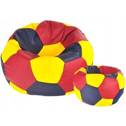 Fotoliu-minge Bean Bag Ares BM0482 XL (Yellow/Black/Red) Thumb