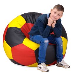 Fotoliu-minge Bean Bag Ares BM0482 XL (Yellow/Black/Red) Thumb