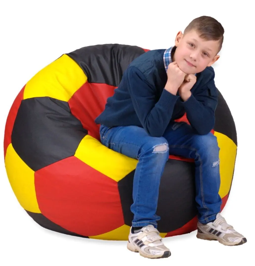 Fotoliu-minge Bean Bag Ares BM0482 XXL (Yellow/Black/Red)