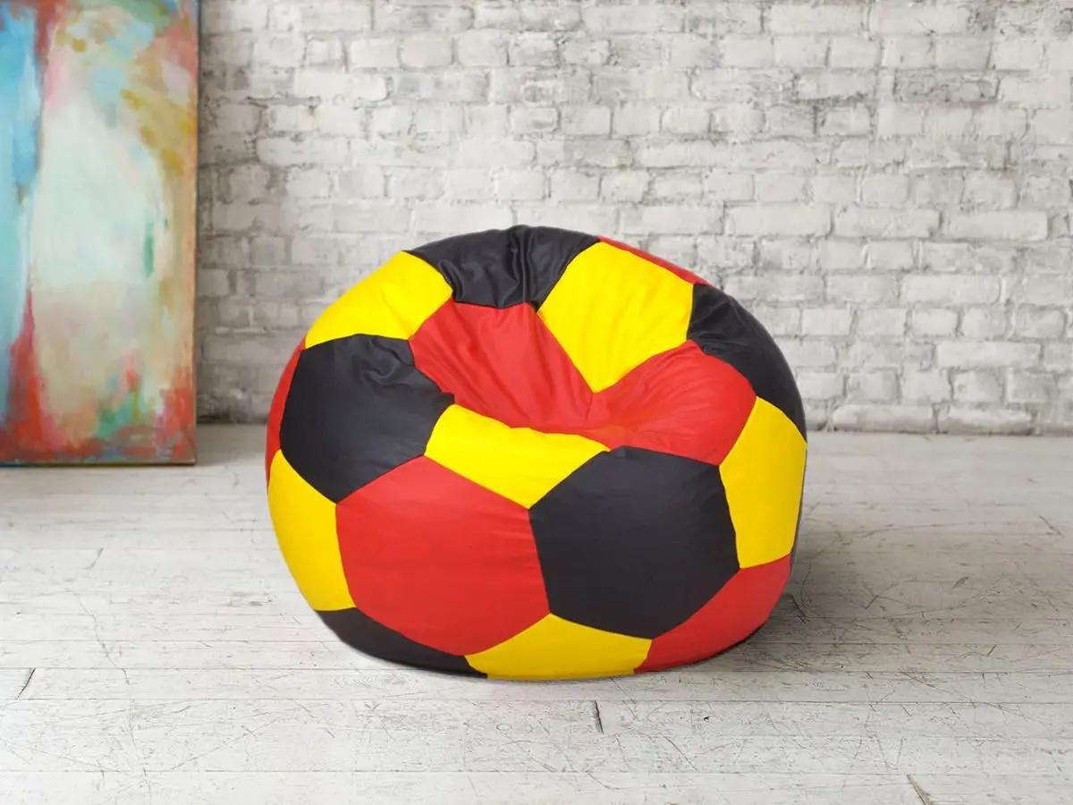 Fotoliu-minge Bean Bag Ares BM0482 XXL (Yellow/Black/Red)