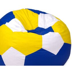Fotoliu-minge Bean Bag Ares BM0483 XXL (Blue/Yellow/White) Thumb