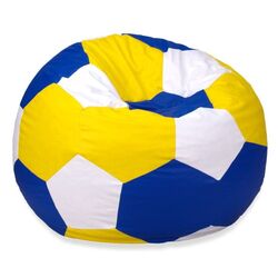 Fotoliu-minge Bean Bag Ares BM0483 XXL (Blue/Yellow/White) Thumb